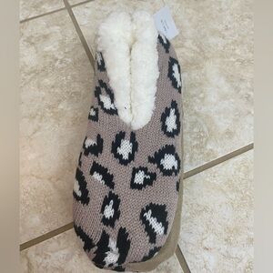 Mixit Pink Cheetah Faux Fur Slippers